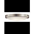 Kichler 42276NI 4-Lights Brushed Nickel 60W Flush Mount Ceiling Light