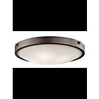 Kichler 42276OZ 4-Lights Olde Bronze 60W Flush Mount Ceiling Light