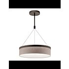 Kichler 42297OZLED 3-Lights Olde Bronze 23W LED Drum Pendant