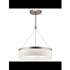 Kichler 42297SNLED 3-Lights Satin Nickel 23W LED Drum Pendant
