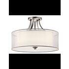 Kichler 42387AP 4-Lights Antique Pewter 100W Semi-Flush Mount Ceiling Light