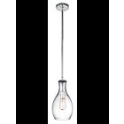 Kichler 42456CHCLR 1-Light Chrome 100W Pendant