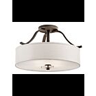 Kichler 42486OZ 4-Lights Olde Bronze 100W Semi-Flush Mount Ceiling Light