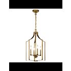 Kichler 42496NBR 4-Lights Natural Brass 60W Mini Chandelier