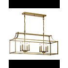 Kichler 42497NBR Natural Brass Linear Chandelier