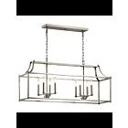 Kichler 42497NI 8-Lights Brushed Nickel 60W Linear Chandelier