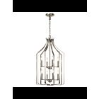 Kichler 42498NI 8-Lights Brushed Nickel 60W Foyer Chandelier