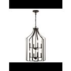 Kichler 42498OZ 8-Lights Olde Bronze 60W Foyer Chandelier