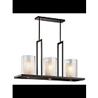 Kichler 42548OZ 3-Lights Olde Bronze 100W Linear Chandelier