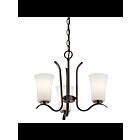 Kichler 43073OZL18 3-Lights Olde Bronze 10W LED Mini Chandelier