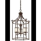 Kichler 43139MIZ 3-Lights Mission Bronze 60W Foyer Pendant