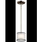 Kichler 43152AP 1-Light Antique Pewter 50W Mini Pendant