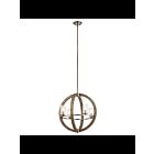 Kichler 43185DAG 4-Lights Distressed Antique Gray 60W 1-Tier Chandelier