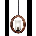 Kichler 43189AUB 1-Light Auburn Stained 60W Convertible Pendant