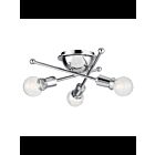 Kichler 43196CH 3-Lights Chrome 100W Flush Mount Ceiling Light
