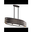 Kichler 43303OZ 3-Lights Olde Bronze 100W Oval Chandelier