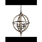 Kichler 43324DAG 5-Lights Distressed Antique Gray 60W 1-Tier Chandelier