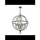 Kichler 43327DAG 6-Lights Distressed Antique Gray 60W 1-Tier Chandelier