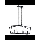 Kichler 43494BK 8-Lights Black 60W Linear Chandelier