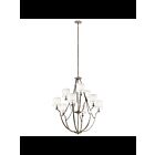 Kichler 43534CLP 9-Lights Classic Pewter 60W 2-Tier Chandelier