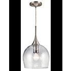 Kichler 43537NI 1-Light Brushed Nickel 150W Pendant
