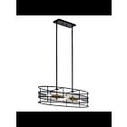 Kichler 43595BK 4-Lights Black 75W Oval Chandelier