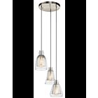 Kichler 43627NI 3-Lights Brushed Nickel 100W Pendant