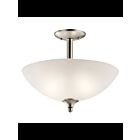 Kichler 43641NIL18 2-Lights Brushed Nickel 10W LED Convertible Pendant