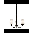 Kichler 43664OZL18 3-Lights Olde Bronze 10W LED 1-Tier Chandelier