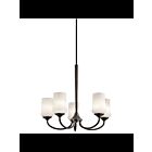Kichler 43665OZL18 5-Lights Olde Bronze 10W LED 1-Tier Chandelier