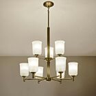 Kichler 43672NBR Shailene 9-Lights 900W Natural Brass Chandelier