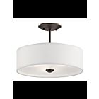Kichler 43675OZ 3-Lights Olde Bronze 100W Semi-Flush Mount Ceiling Light