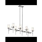 Kichler 43696CH 8-Lights Chrome 100W Linear Chandelier