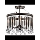 Kichler 43726ESP 3-Lights Espresso 60W Semi-Flush Mount Ceiling Light