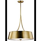 Kichler 43742NBR 4-Lights Natural Brass 100W Round Chandelier