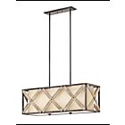 Kichler 43774AVI 3-Lights Anvil Iron 100W Linear Chandelier