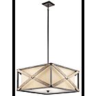 Kichler 43776AVI 4-Lights Anvil Iron 100W Convertible Pendant