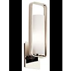 Kichler 43787PN 1-Light Polished Nickel 100W Wall Sconce
