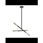 Kichler 43794BK 4-Lights Black 60W 1-Tier Chandelier