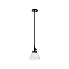 Kichler 43851BK 1-Light Black 100W Pendant 