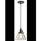 Kichler 43851OZ 1-Light Olde Bronze 100W Mini Pendant