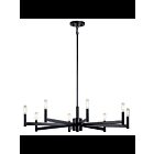 Kichler 43857BK 8-Lights Black 60W 1-Tier Chandelier