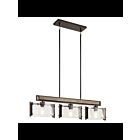 Kichler 43896OZ 3-Lights Olde Bronze 100W Linear Chandelier