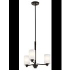 Kichler 43922OZ 3-Lights Olde Bronze 100W Mini Chandelier