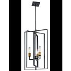 Kichler 43983BK 3-Lights Black 100W Foyer Pendant