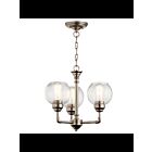Kichler 43992AP 3-Lights Antique Pewter 100W 1-Tier Chandelier