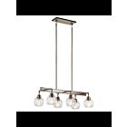 Kichler 43994AP 6-Lights Antique Pewter 100W Linear Chandelier