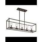 Kichler 43995OZ 5-Lights Olde Bronze 60W Linear Chandelier