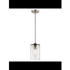 Kichler 43996NI 1-Light Brushed Nickel 100W Mini Pendant