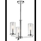 Kichler 43997CH 3-Lights Chrome 60W 1-Tier Chandelier